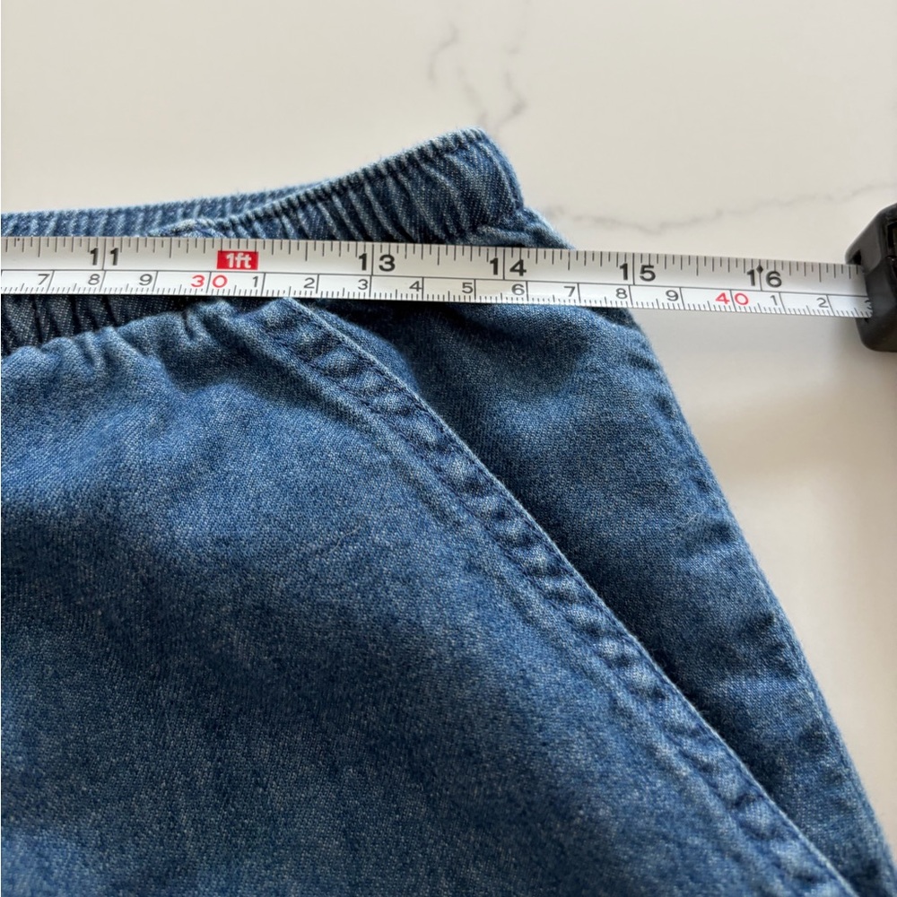LL Bean S Women's Sunwashed Denim Pants, Straight-Leg Classic Fit EUC - Picture 7 of 11